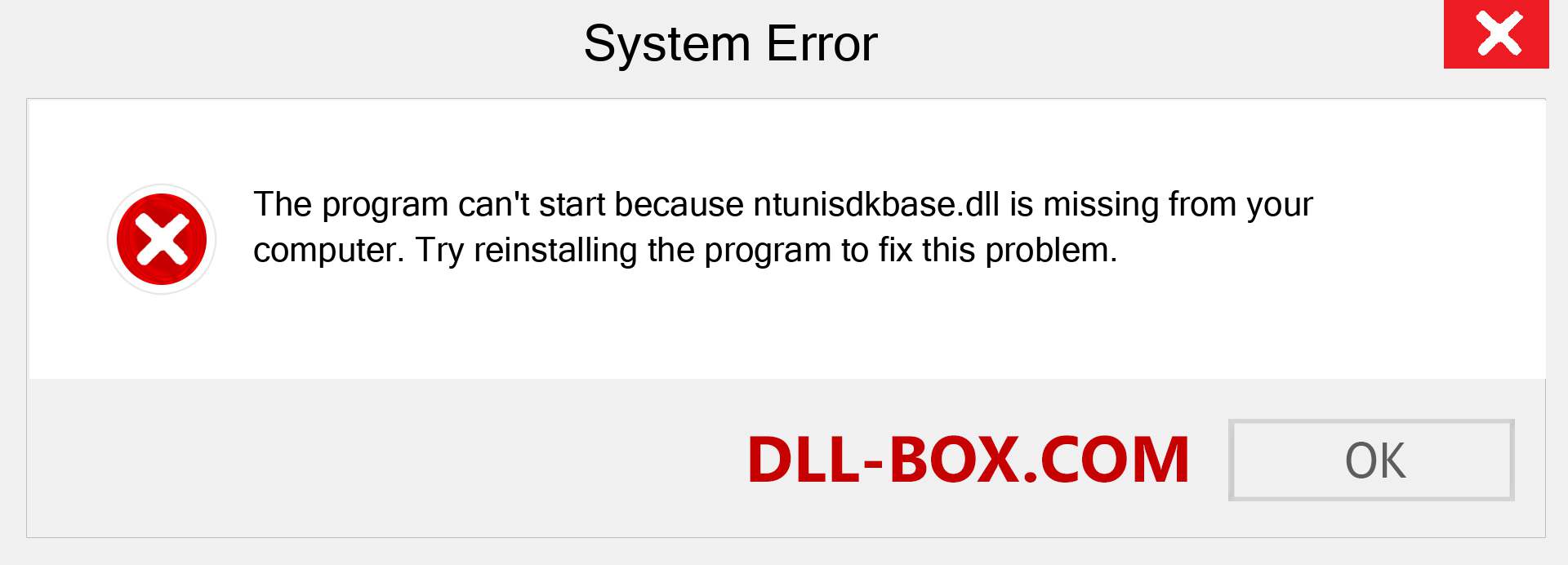  ntunisdkbase.dll file is missing?. Download for Windows 7, 8, 10 - Fix  ntunisdkbase dll Missing Error on Windows, photos, images